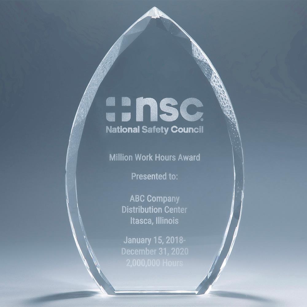 Million Hour Award Crystal product image