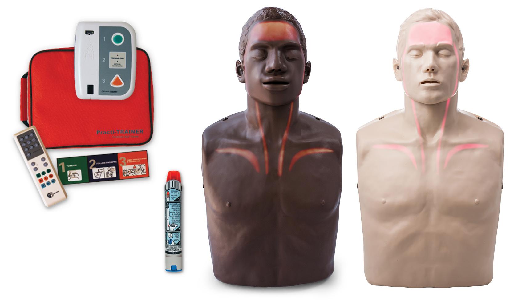 CPR & AED Training Supplies with Diverse Manikins with EpiPen Trainers product image