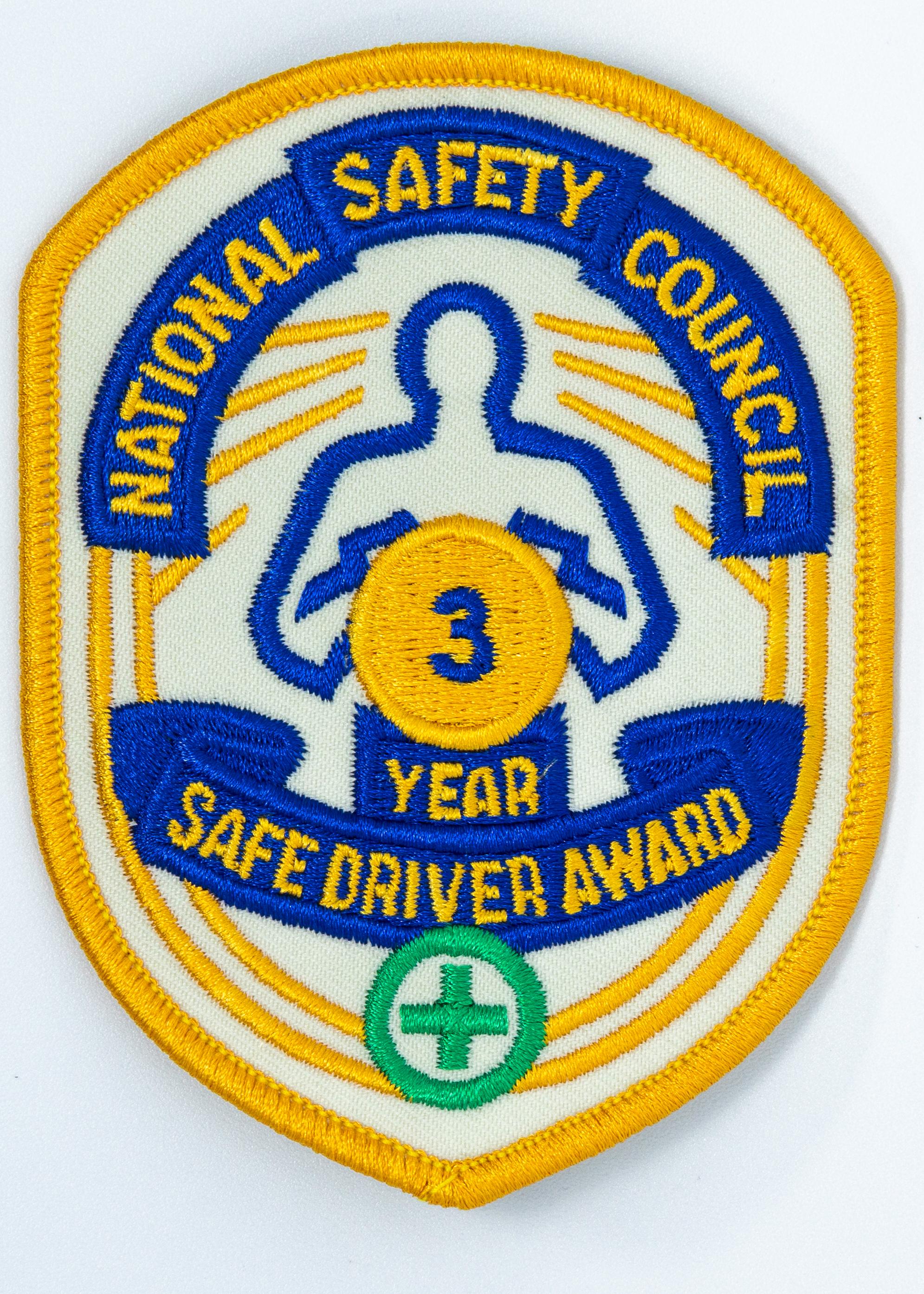 Safe Driver Award Arm Patch 3 Yr product image