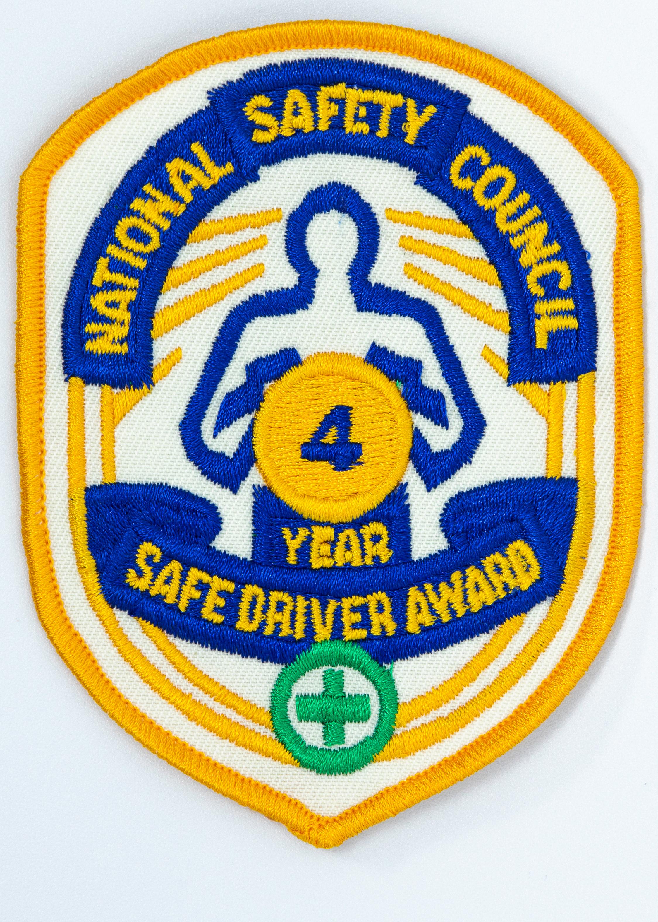Safe Driver Award Arm Patch 4 Yr product image