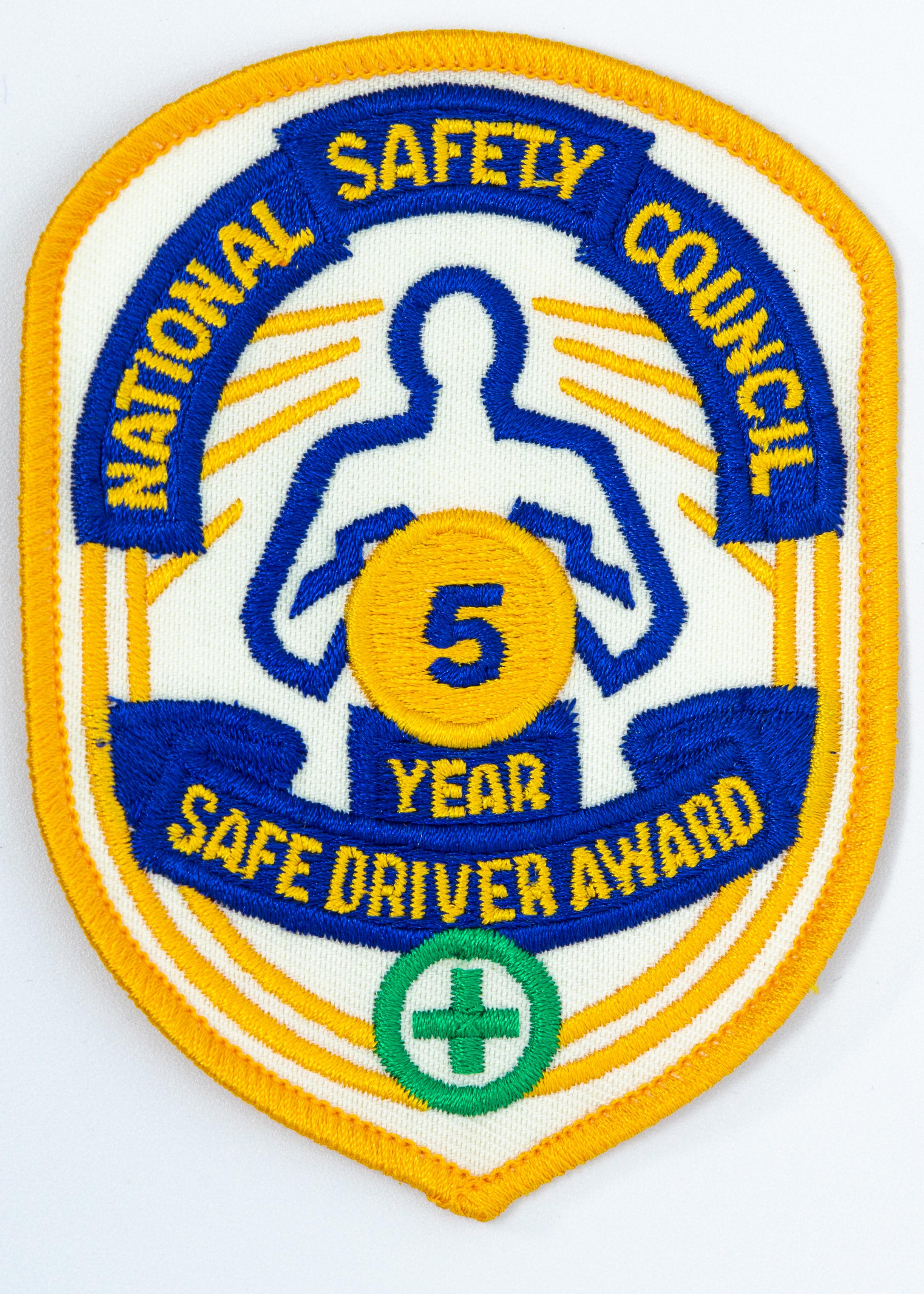 Safe Driver Award Arm Patch 5 Yr product image