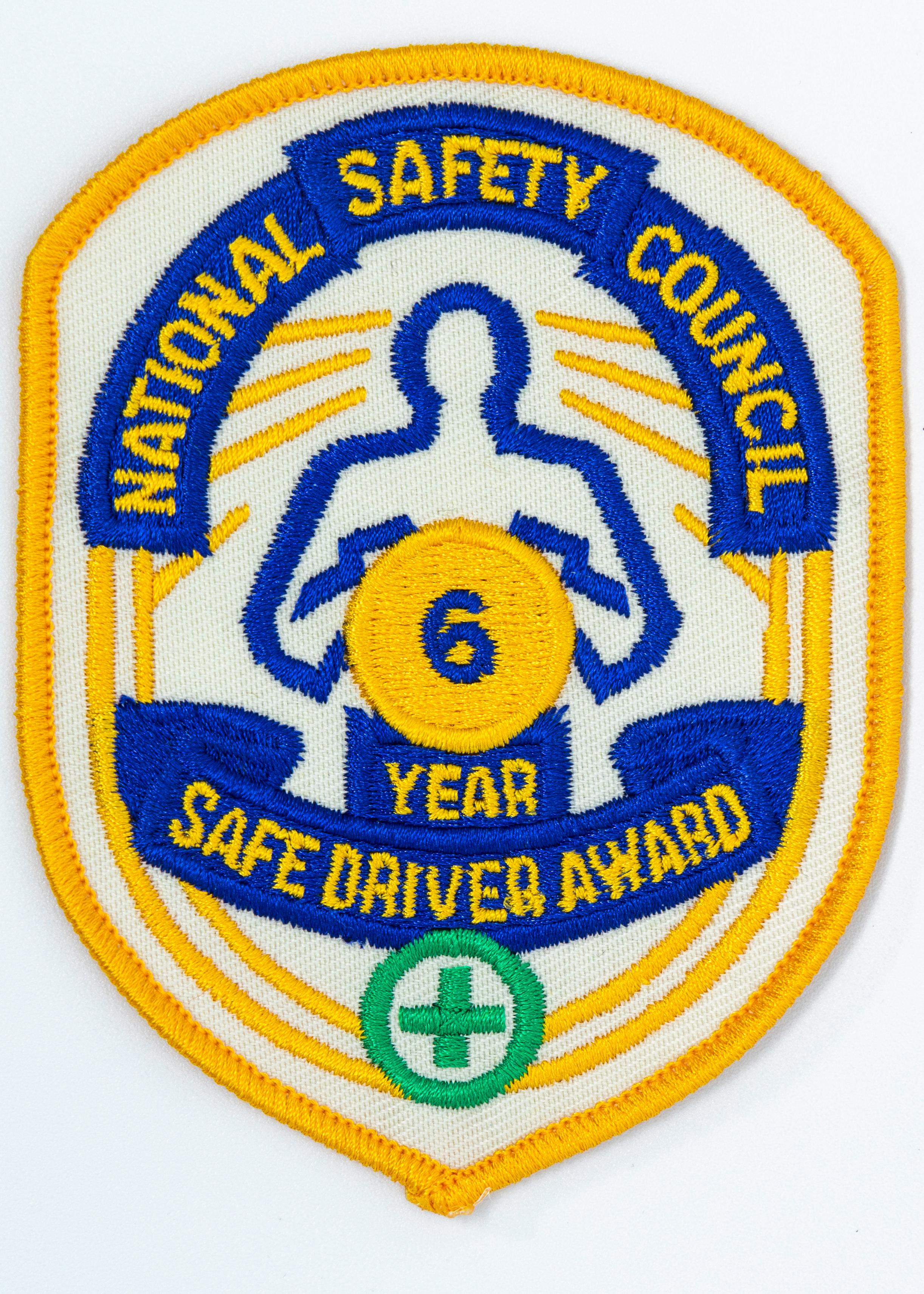 Safe Driver Award Arm Patch 6 Yr product image