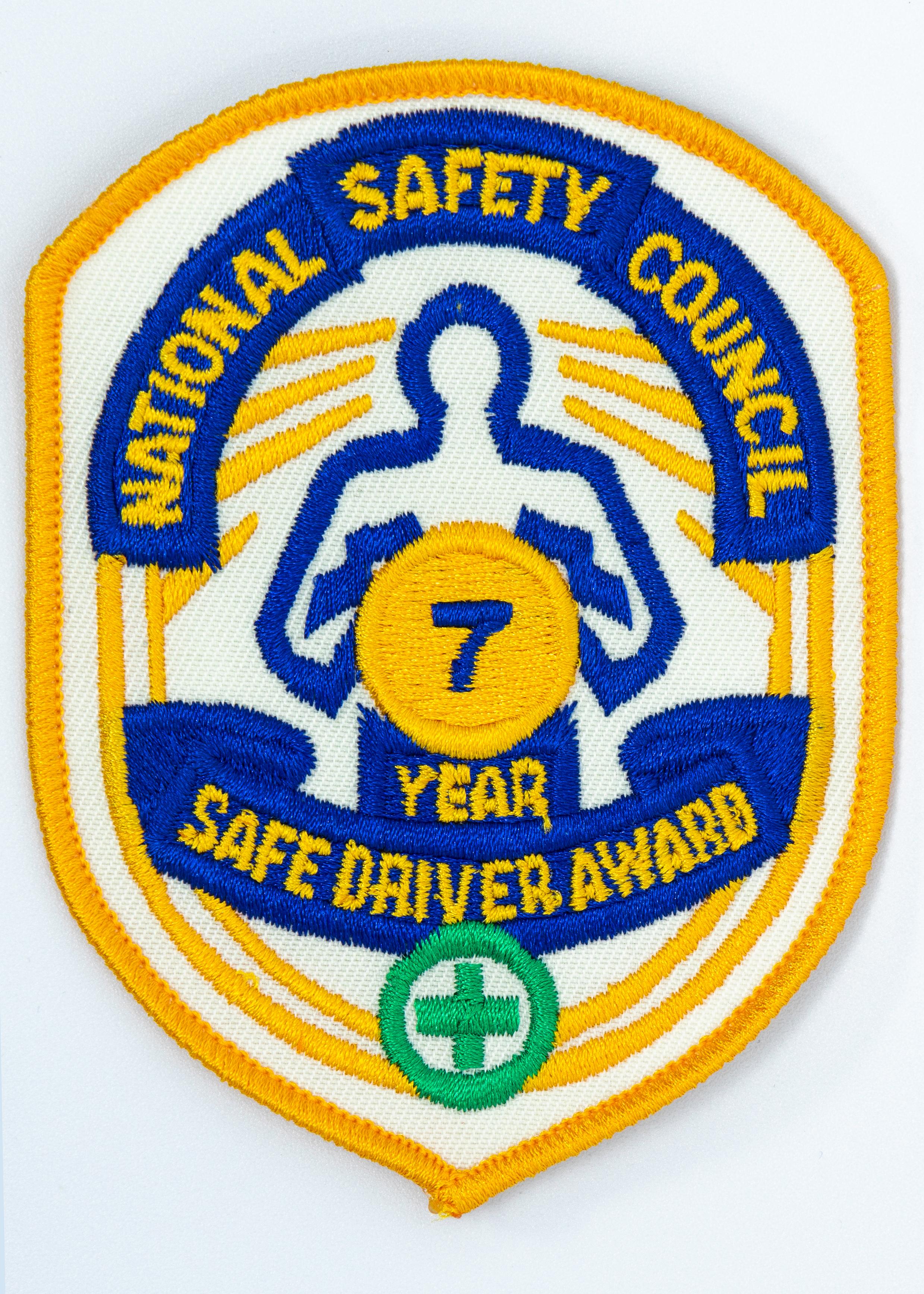 Safe Driver Award Arm Patch 7 Yr product image