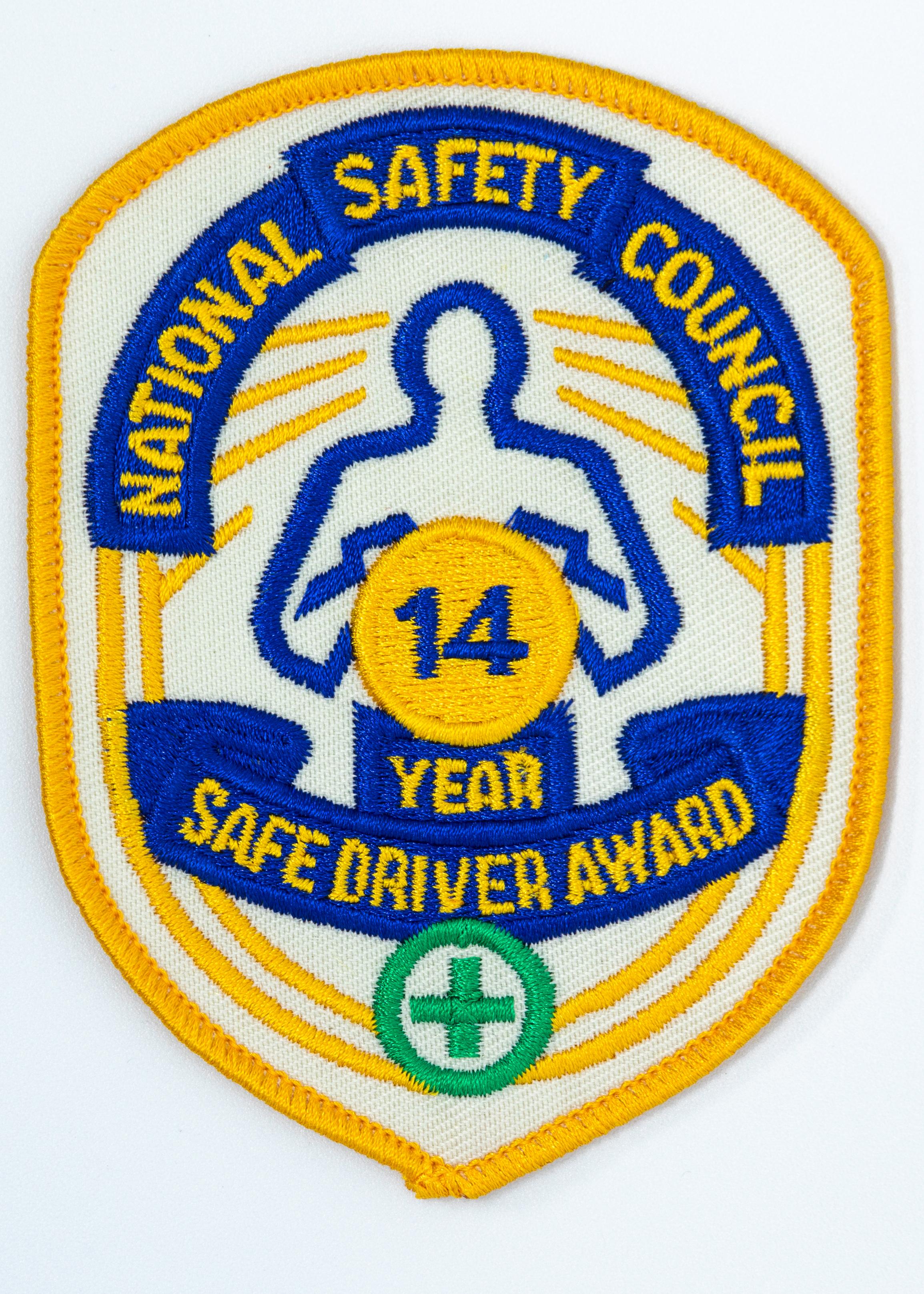 Safe Driver Award Arm Patch 14 Yr product image