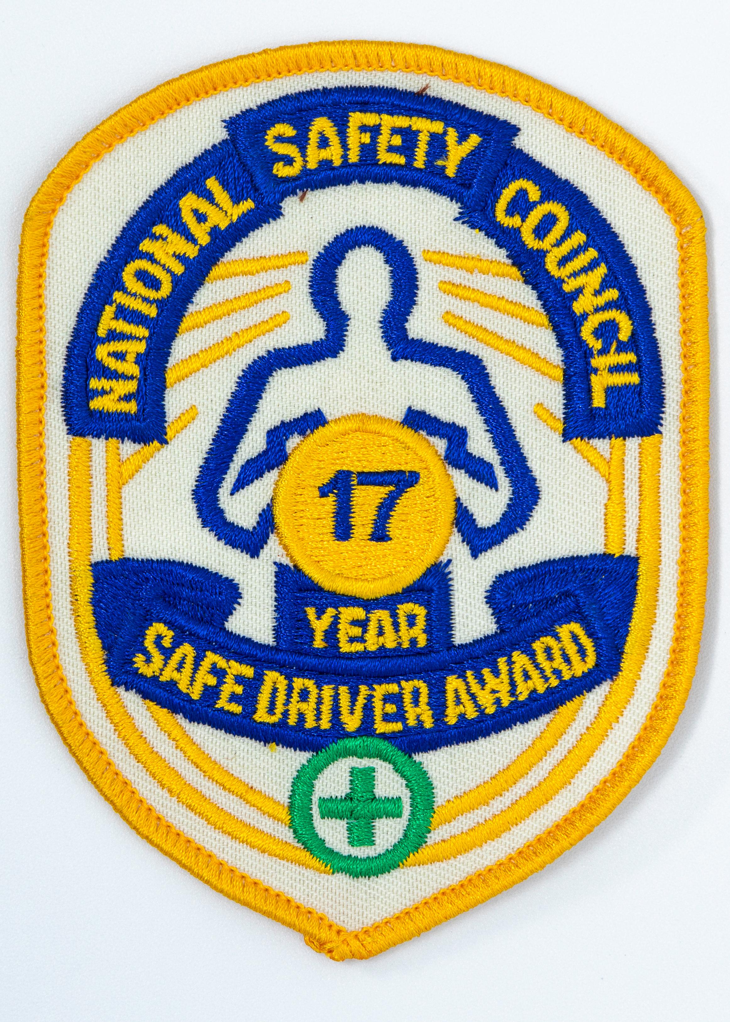 Safe Driver Award Arm Patch 17 Yr product image