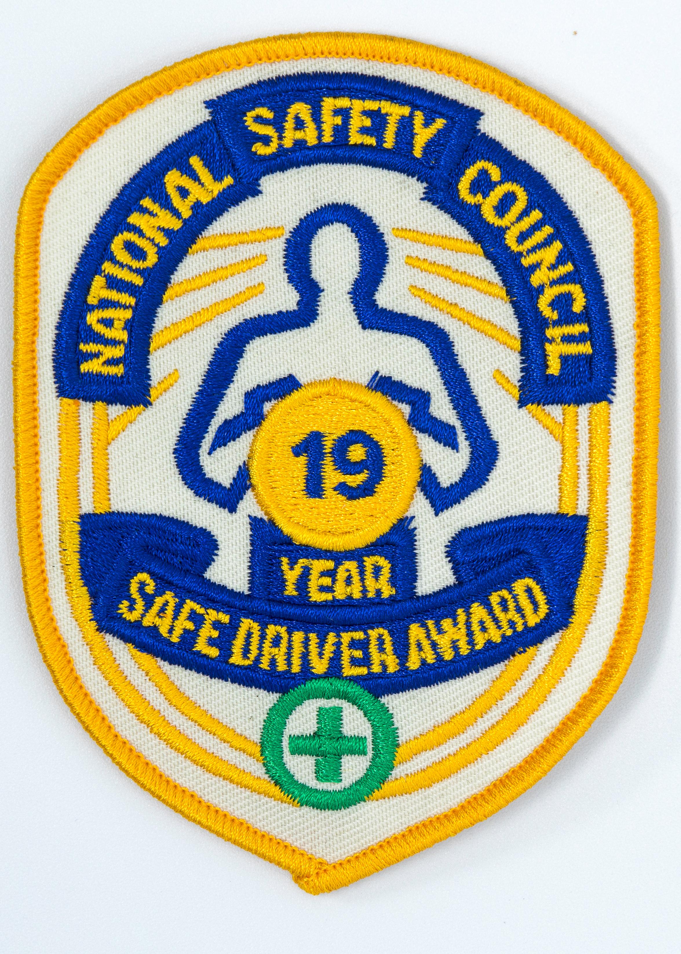 Safe Driver Award Arm Patch 19 Yr product image