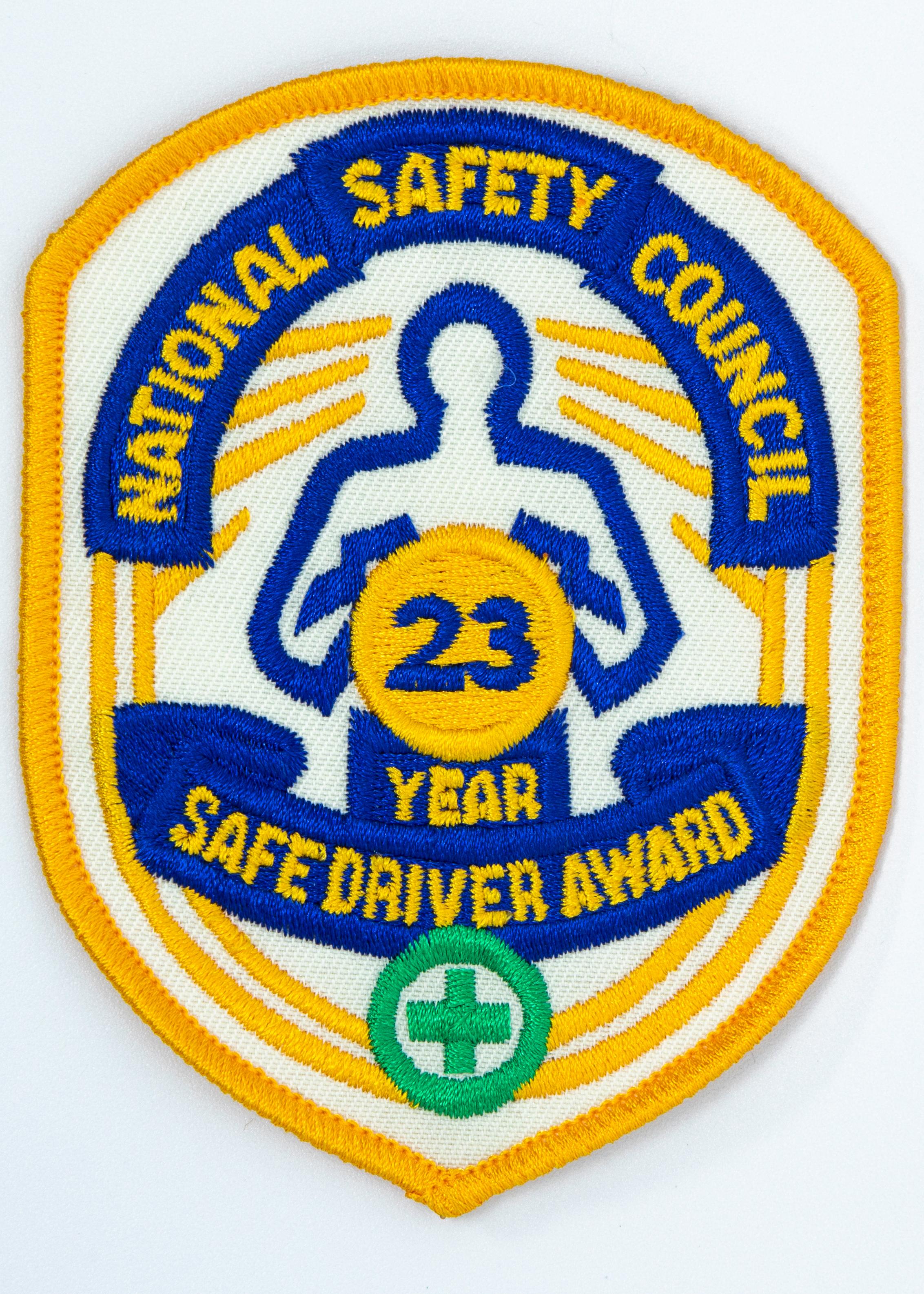 Safe Driver Award Arm Patch 23 Yr product image