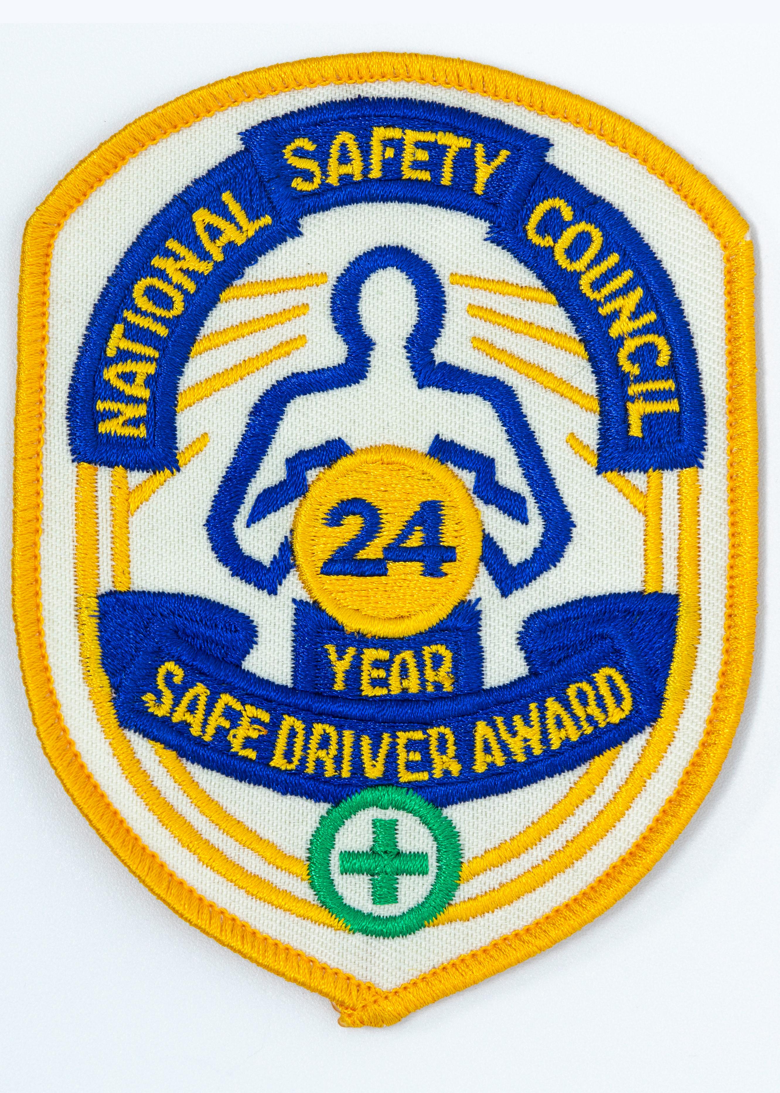 Safe Driver Award Arm Patch 24 Yr product image