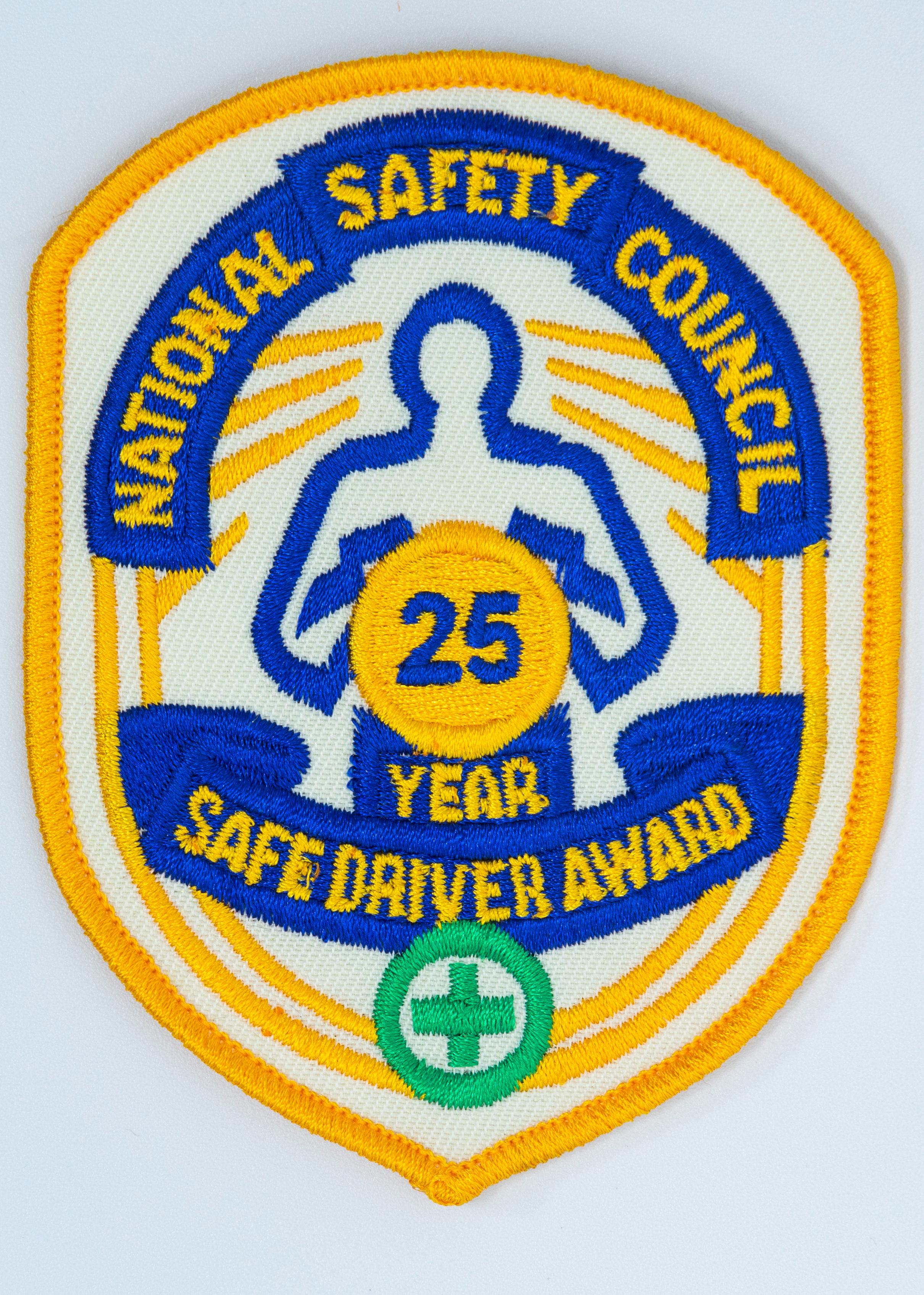 Safe Driver Award Arm Patch 25 Yr product image