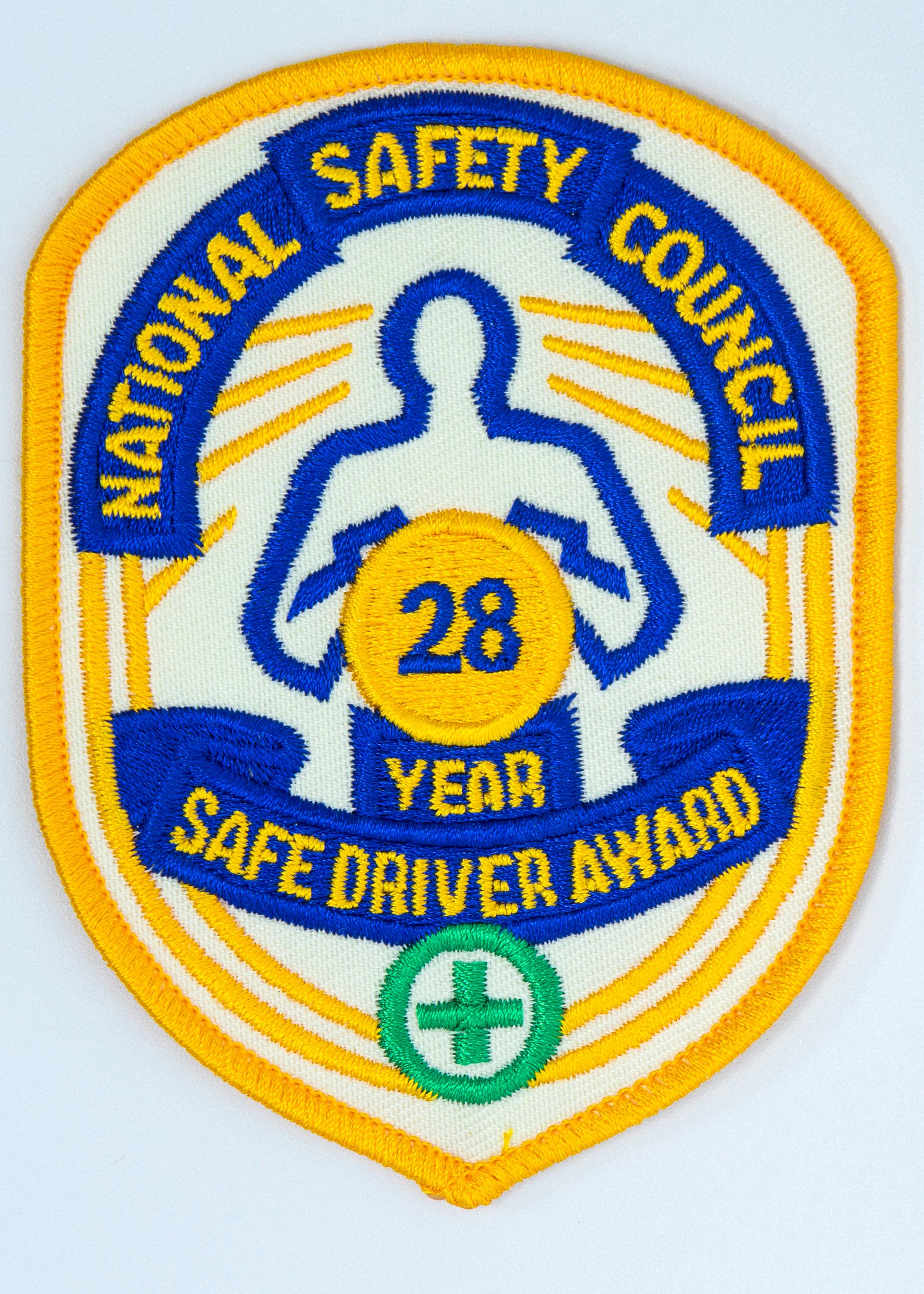 Safe Driver Award Arm Patch 28 Yr product image