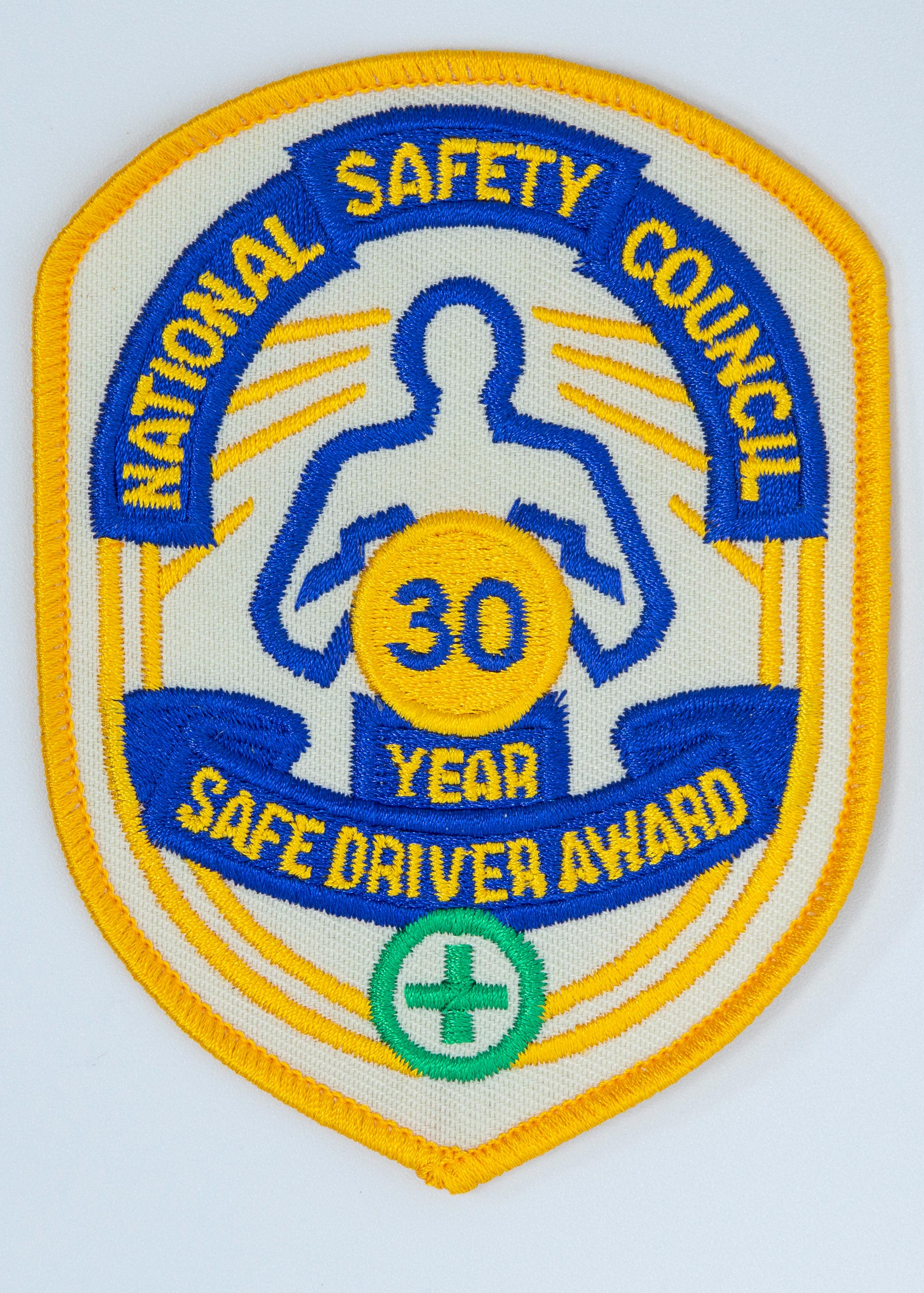 Safe Driver Award Arm Patch 30 Yr product image