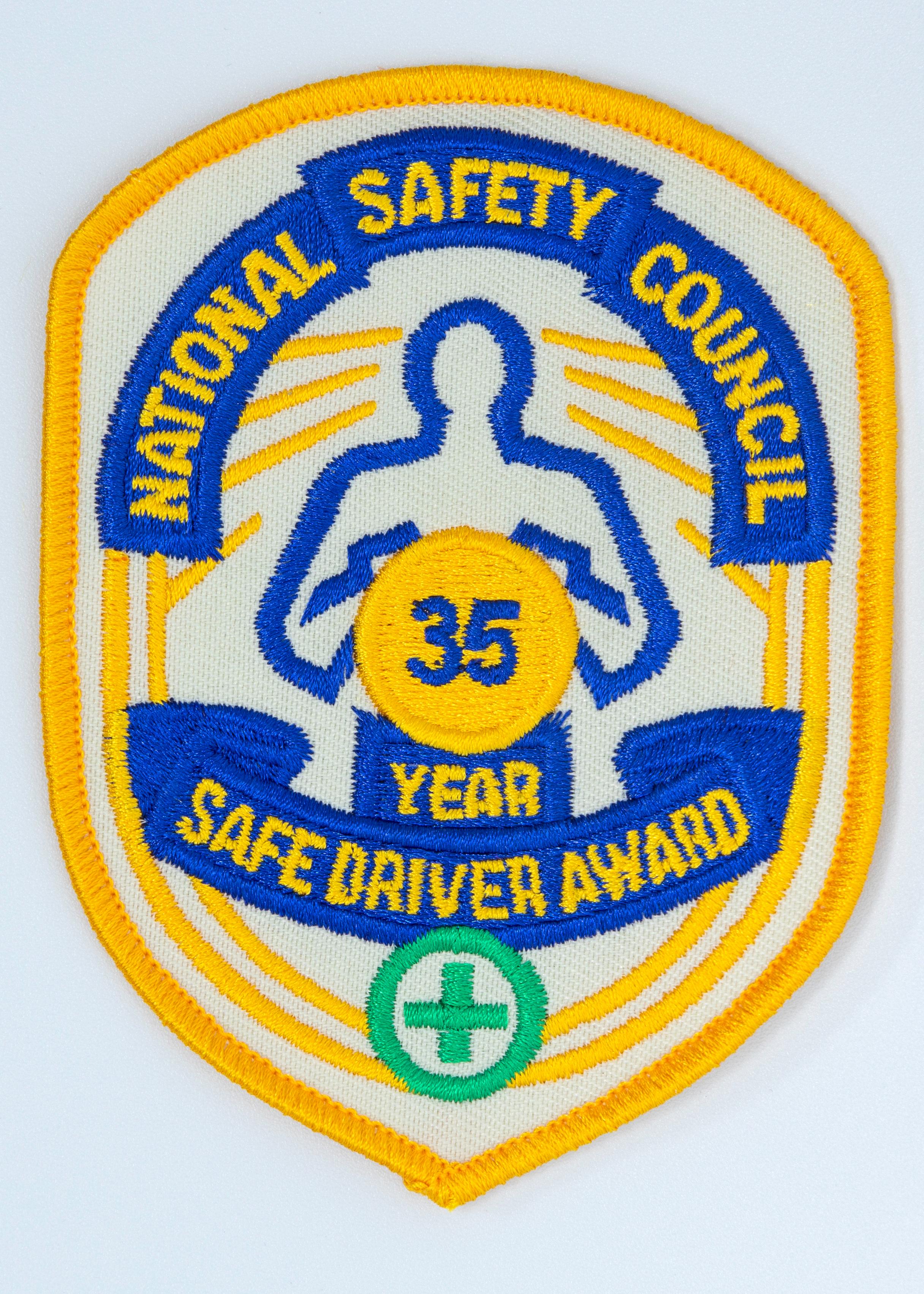 Safe Driver Award Arm Patch 35 Yr product image