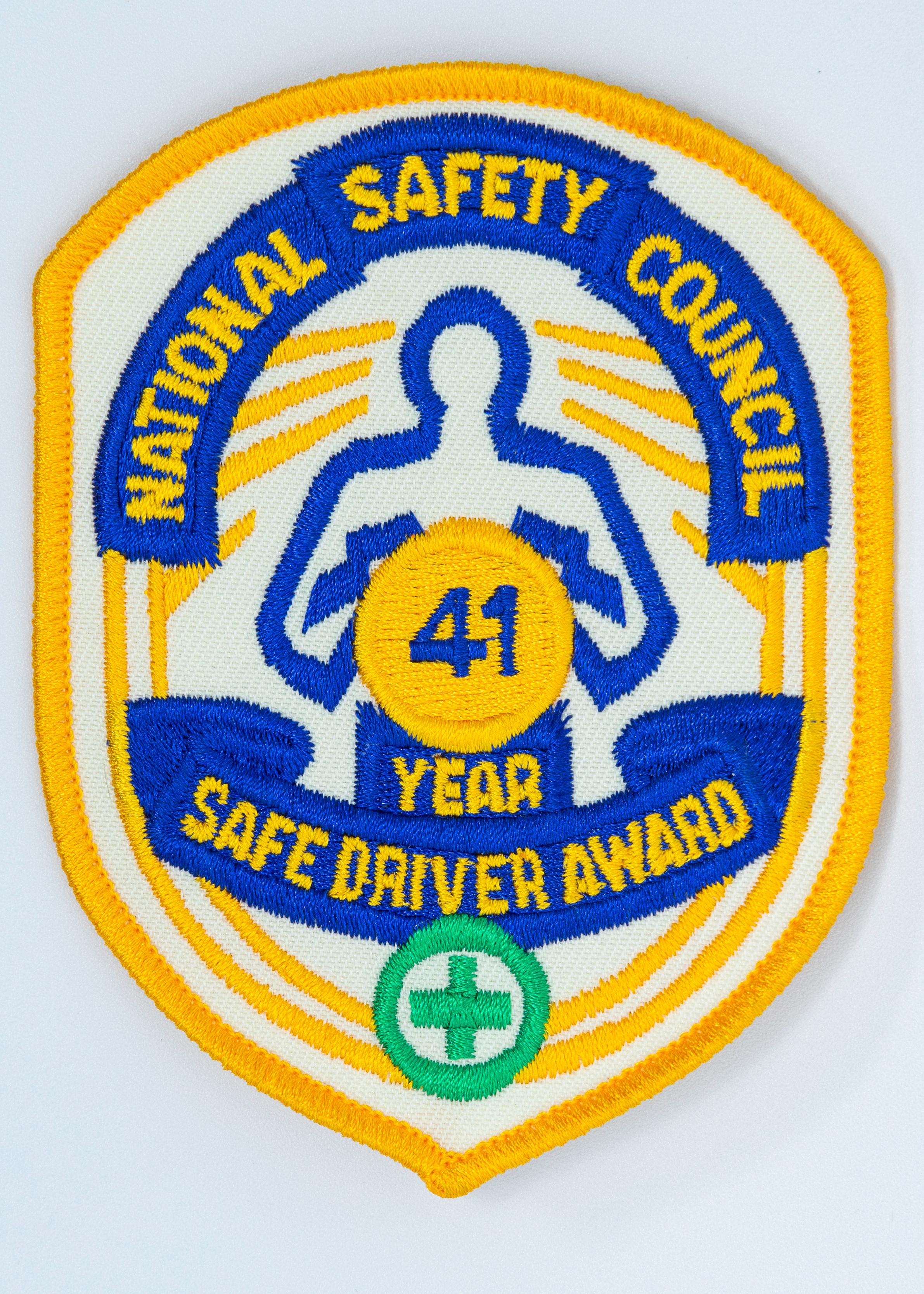Safe Driver Award Arm Patch 41 Yr product image