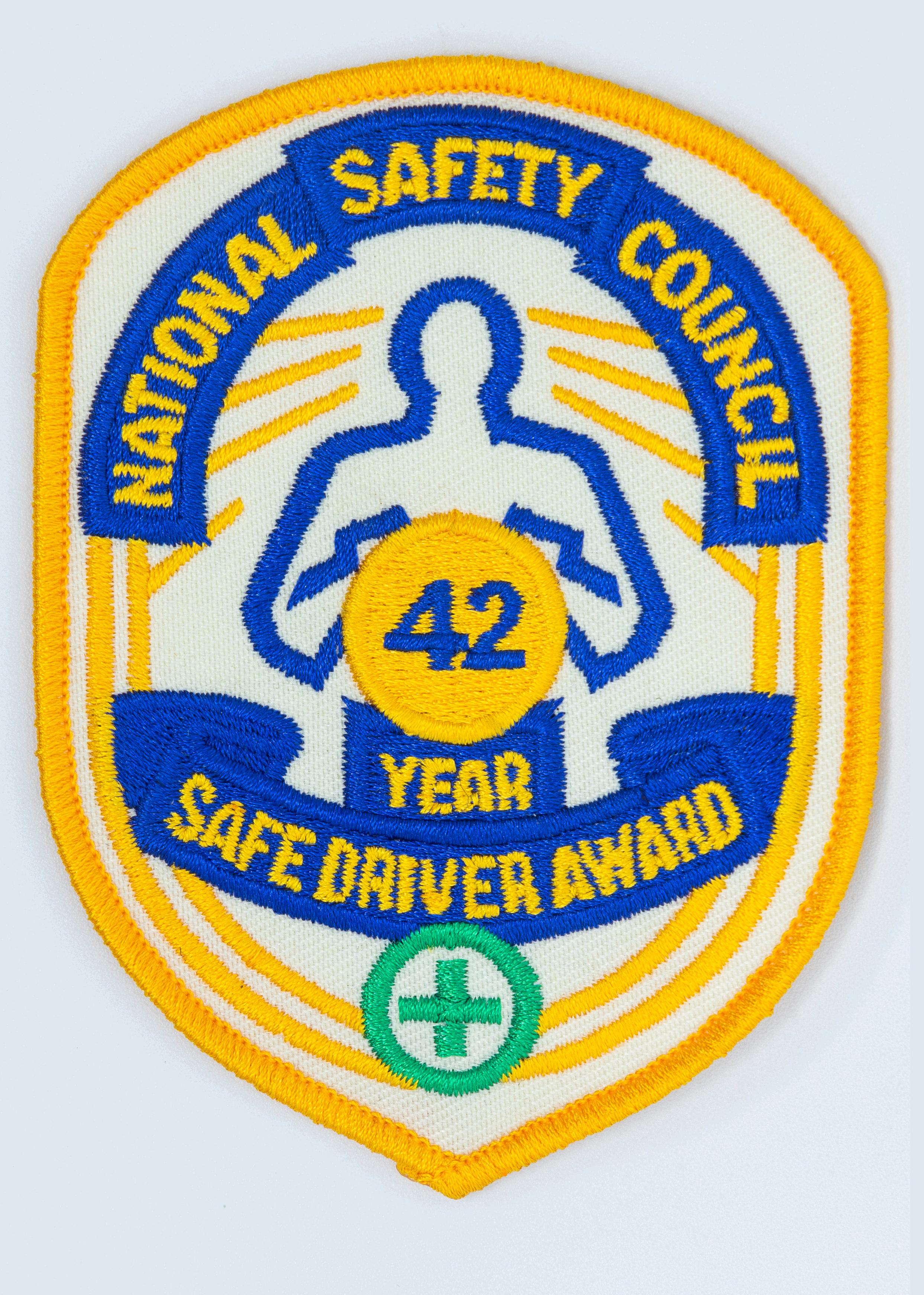 Safe Driver Award Arm Patch 42 Yr product image