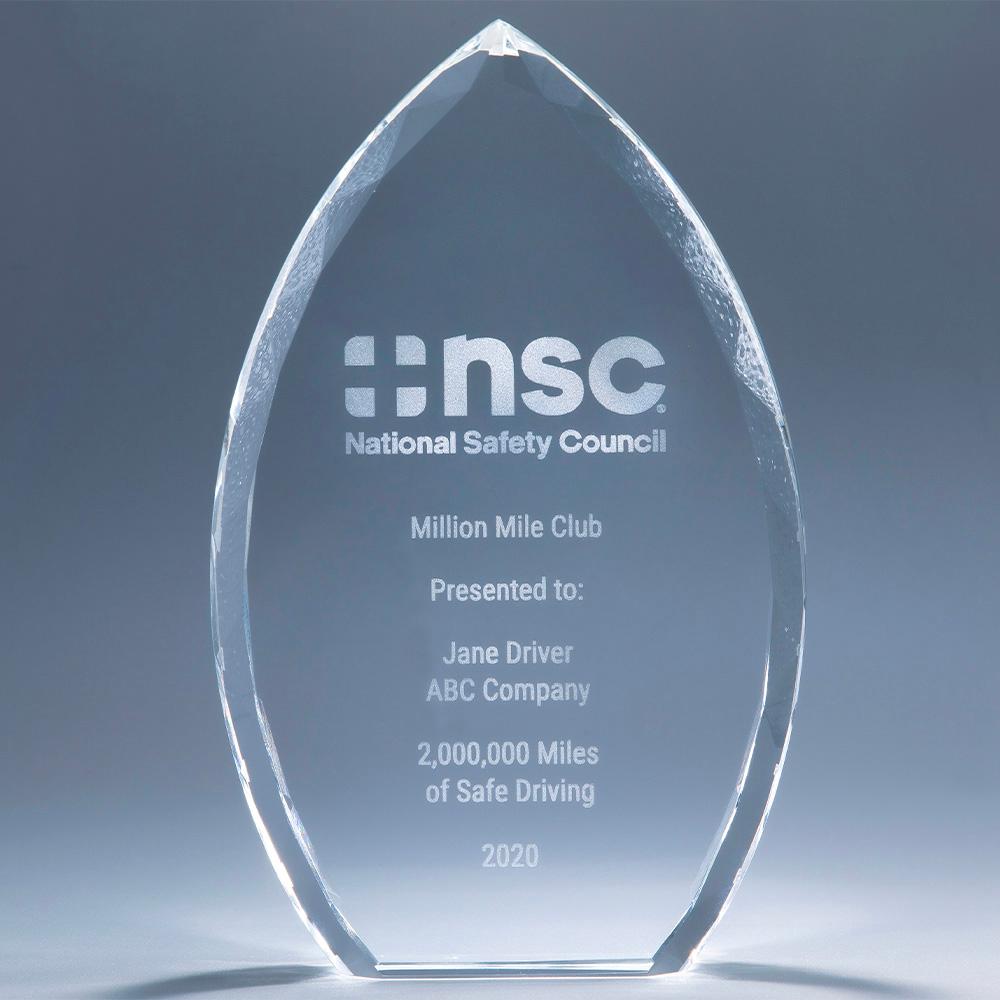 Million Mile Crystal Award product image
