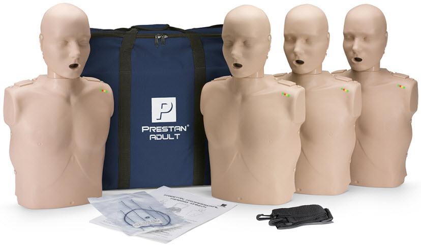Prestan Adult CPR/AED Train Manikins Medium Skin Tone - 4 Pack product image
