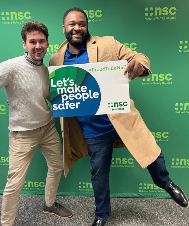 NSC team members celebrating their safety membership