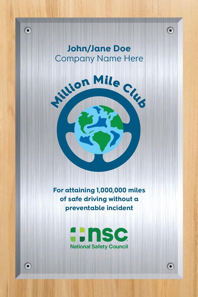 View details for 1 Mill Mile Club Plaque